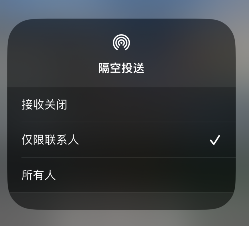 番禺苹果预约维修分享如何在iPhone隔空投送中添加联系人 